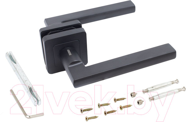 Изображение товара Ручка дверная Аллюр Арт Венсан 26150 BL/BL (матовый черный)