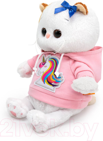 Изображение товара Мягкая игрушка Budi Basa Кошечка Ли-Ли Baby в худи с единорогом / LB-130
