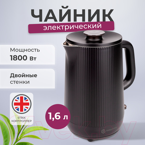 Изображение товара Электрочайник Evolution KP18172 (черный)
