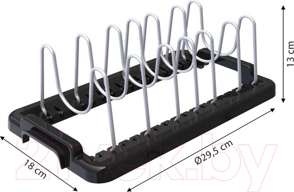 Изображение товара Держатель для крышек Primanova M-E82-06 (черный)