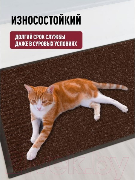 Изображение товара Коврик грязезащитный ComeForte Floor Mat Стандарт 80x120 (коричневый)