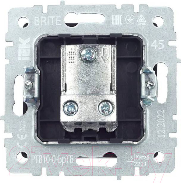 Изображение товара Розетка IEK Brite BR-A10-P-K45 (темная бронза)