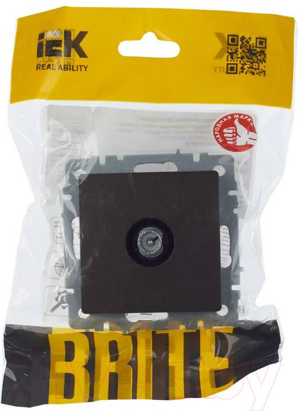 Изображение товара Розетка IEK Brite BR-A10-P-K45 (темная бронза)