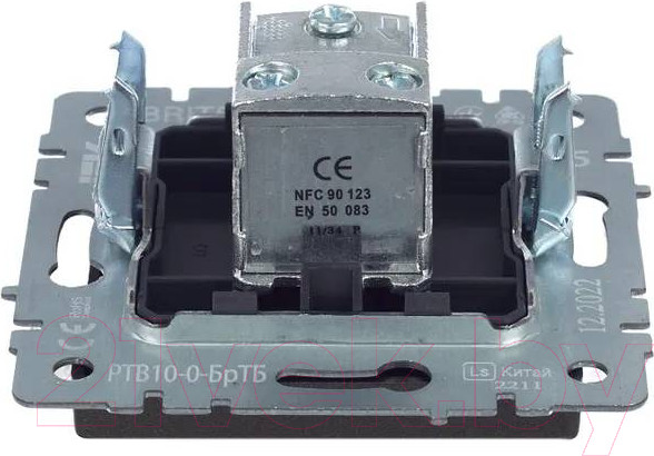 Изображение товара Розетка IEK Brite BR-A10-P-K45 (темная бронза)