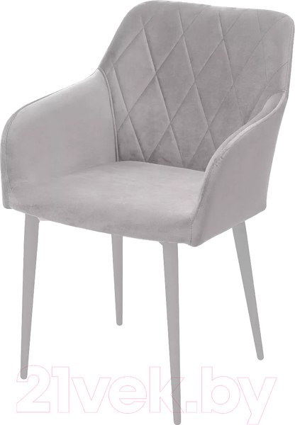 Изображение товара Стул M-City Brandy-X / 461MC05469 (светло-серый BM-4 велюр/белый)