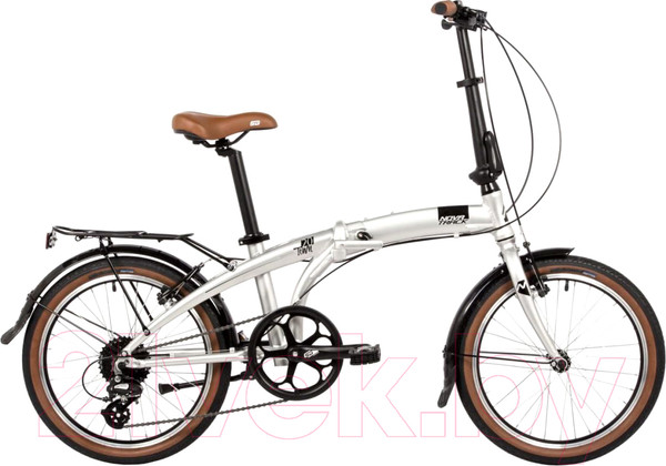 Изображение товара Велосипед Novatrack Town 20AFV.TOWN.CP4 (серебристый)