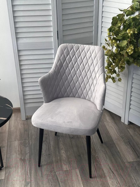 Изображение товара Стул M-City Herman 360 градусов / 461MC05511 (светло-серый BM-4 велюр/черный)