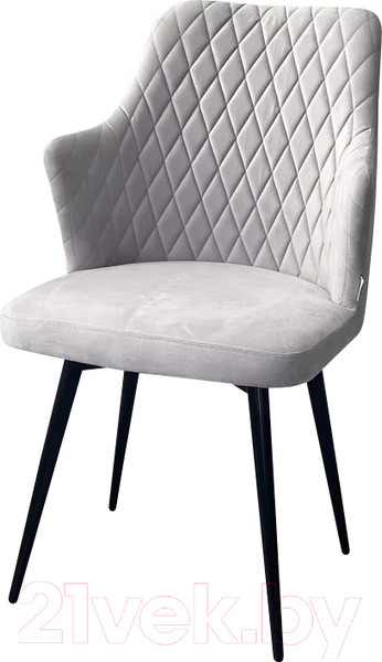 Изображение товара Стул M-City Herman / 461MC05507 (светло-серый BM-4 велюр/черный)