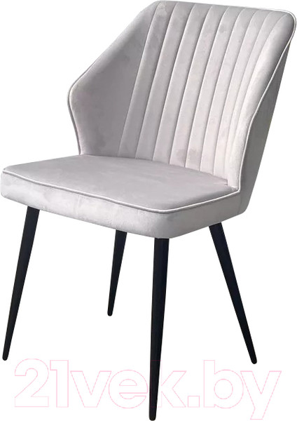 Изображение товара Стул M-City Seattle-V / 461MC05518 (светло-серый BM-4 велюр/черный)