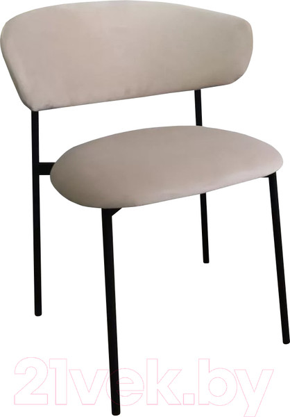 Изображение товара Стул M-City Леонардо / 455M05727 (H-06 бежевый велюр/черный)