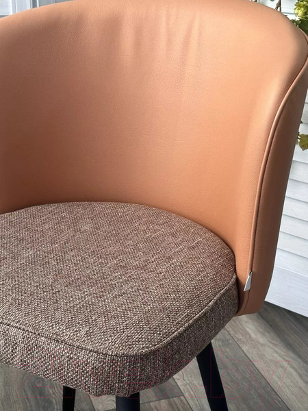 Изображение товара Стул M-City Моне / 480M05674 (Melange 290 рогожка/Enzo 210 экокожа/черный)