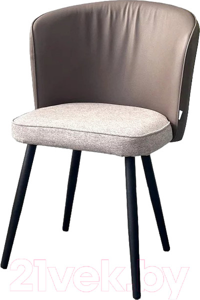 Изображение товара Стул M-City Моне / 480M05673 (Rovena Biscut ткань/Orakul 290 экокожа/черный)