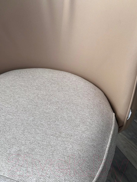 Изображение товара Стул M-City Моне / 480M05672 (Rovena Ivori ткань/Orakul 130 экокожа/черный)