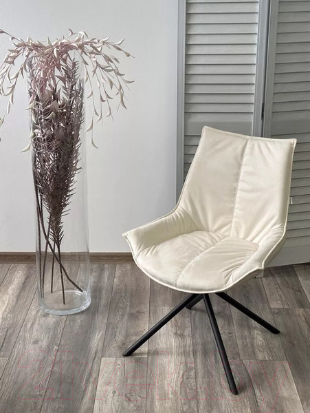 Изображение товара Стул M-City Осло / 480M05677 (Atmocfera 010 бежевый/Orakul 160 белый/черный)