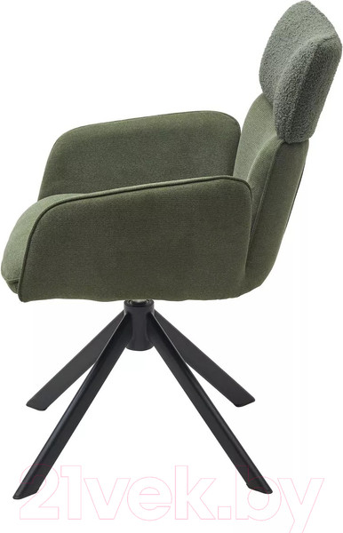 Изображение товара Стул M-City Tris поворотный / 631M05510 (Davis Nowo 37 зеленый букле/Point 38 зеленый/черный)