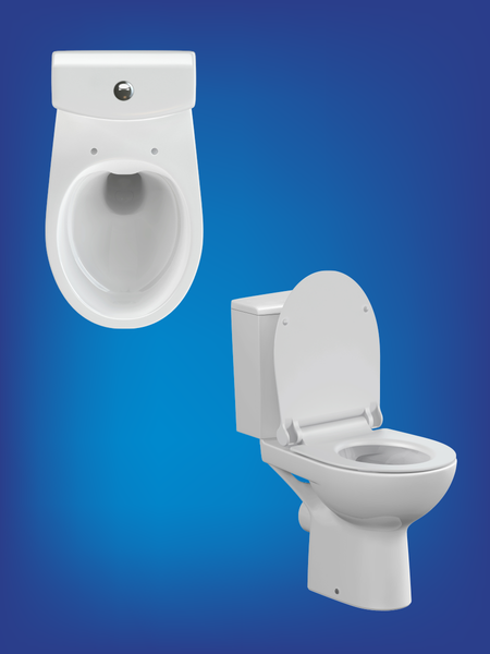 Изображение товара Унитаз напольный Cersanit Nature Clean On 011 3/5 DPL EO slim / 65410