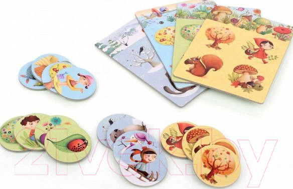 Изображение товара Развивающая игра Djeco Лото 4 сезона / 08123