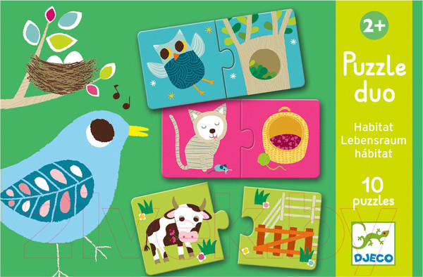 Изображение товара Развивающая игра Djeco Где живет? / 08164