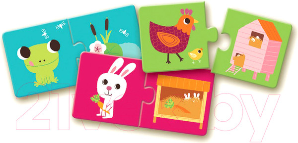 Изображение товара Развивающая игра Djeco Где живет? / 08164