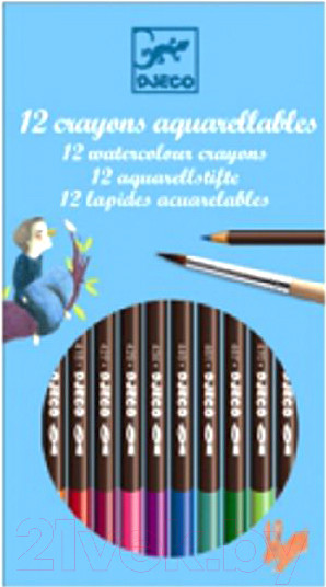 Изображение товара Набор акварельных карандашей Djeco Акварель / 08824