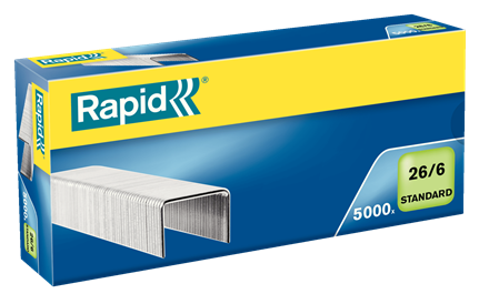 Изображение товара Скобы канцелярские Rapid Standard 26/6 5M / 24861800
