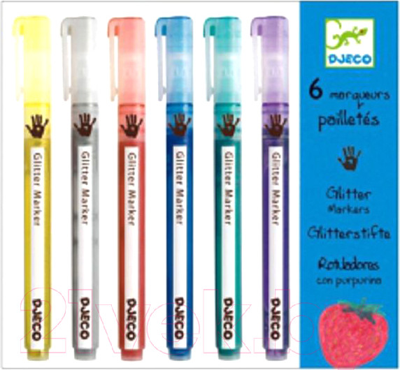 Изображение товара Фломастеры Djeco С блёстками / 08871