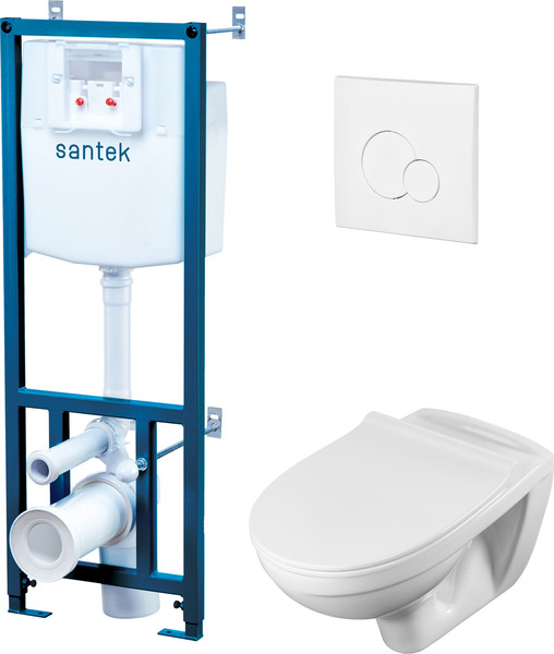 Изображение товара Унитаз подвесной с инсталляцией Santek Пэк Бореаль 1WH302464