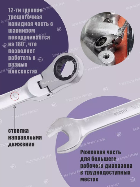 Изображение товара Гаечный ключ Forsage F-75717F (9908)