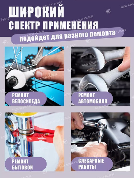 Изображение товара Гаечный ключ Forsage F-75717F (9908)