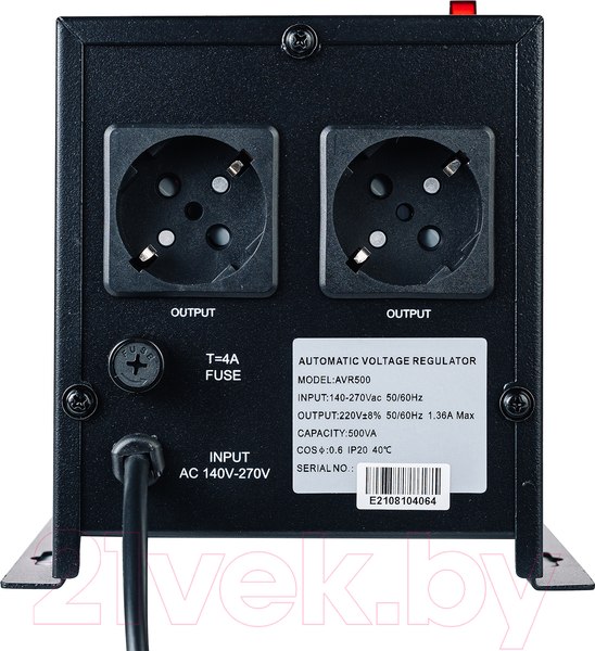 Изображение товара Стабилизатор напряжения Hubert AVR 500VA