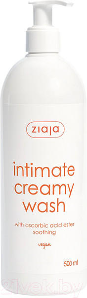Изображение товара Мыло жидкое для интимной гигиены Ziaja С аскорбиновой кислотой (500мл)