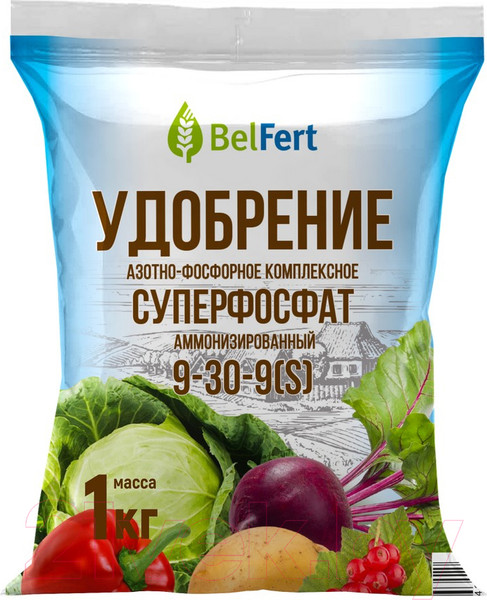 Изображение товара Удобрение BelFert Суперфосфат 9-30 (1кг)