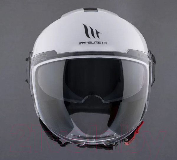 Изображение товара Мотошлем MT Helmets Viale SV Solid A0 (S, белый перламутр)
