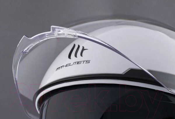 Изображение товара Мотошлем MT Helmets Viale SV Solid A0 (S, белый перламутр)