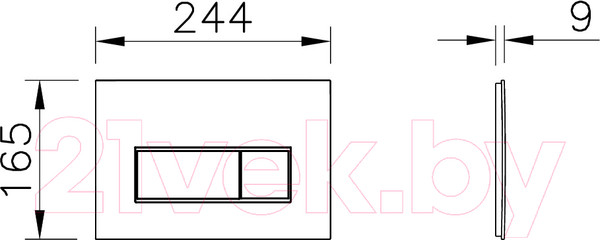 Изображение товара Инсталляция для унитаза VitrA 800-1875 (с кнопкой Root S)