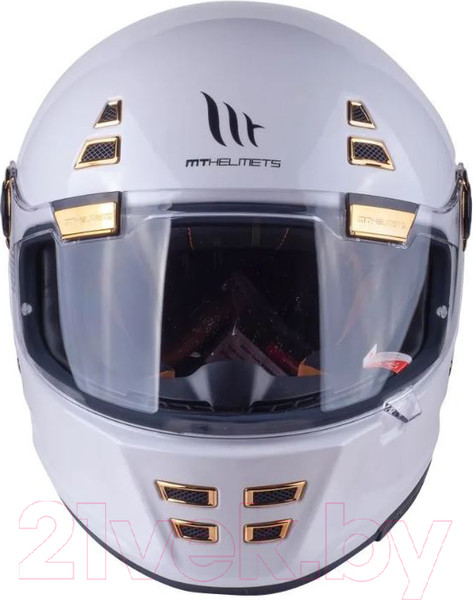 Изображение товара Мотошлем MT Helmets Jarama Solid (XL, белый перламутр)