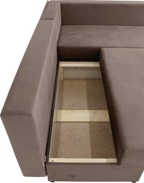 Изображение товара Диван угловой Аквилон Мартин (бинго шоколад/сноу аква/ультра минт)