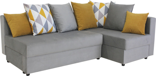 Изображение товара Диван угловой Аквилон Мартин (бинго эш/отто еллоу/ультра мустард)