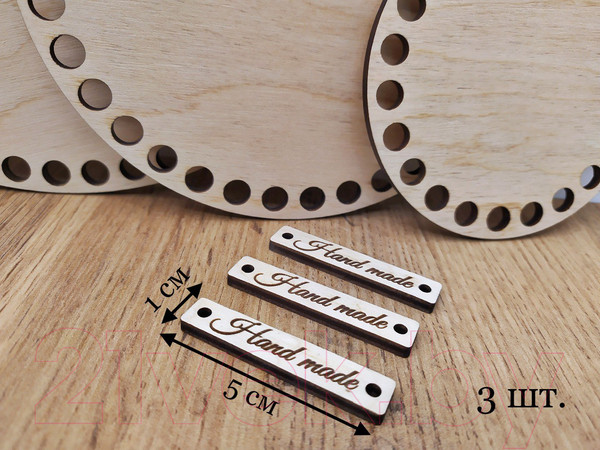 Изображение товара Набор заготовок для творчества ОМурМебель Донышко для вязания круглое 10см, 15см, 20см (3шт)