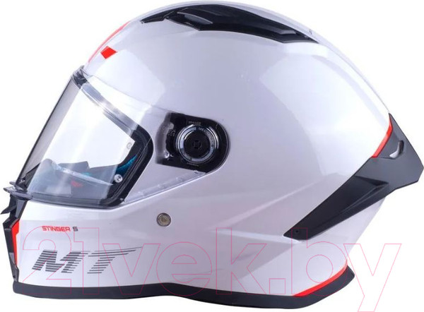 Изображение товара Мотошлем MT Helmets Stinger 2 Solid (S, белый перламутр)