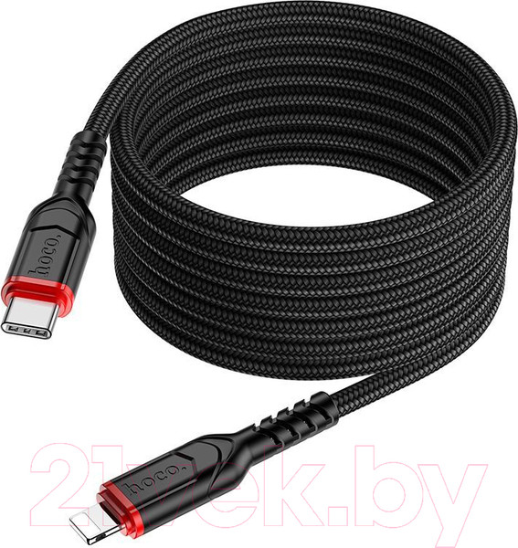 Изображение товара Кабель Hoco X59 Type-C-Lightning (2м, черный)