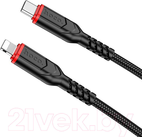 Изображение товара Кабель Hoco X59 Type-C-Lightning (2м, черный)
