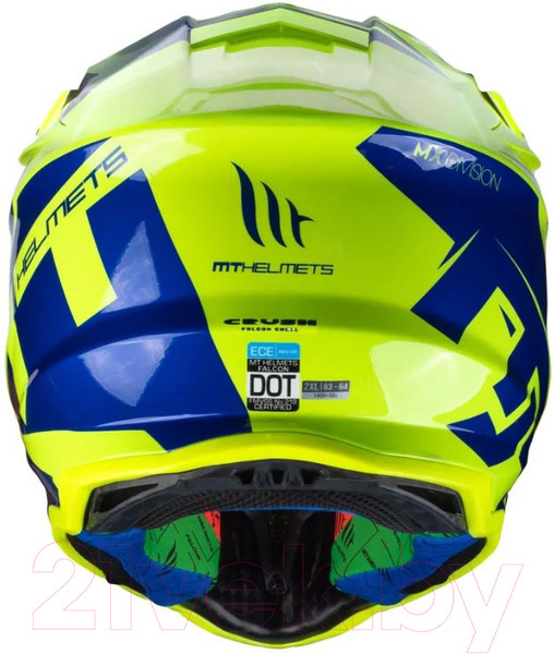 Изображение товара Мотошлем MT Helmets Falcon Crush B7 (L, глянцевый синий)