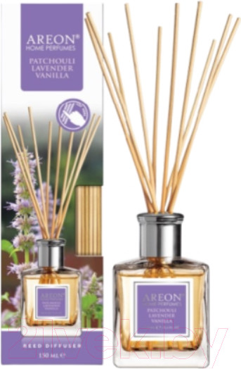Изображение товара Аромадиффузор Areon Sticks Patchouli Lavender Vanilla / ARE-HRS5 (150мл)