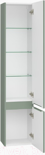 Изображение товара Шкаф-пенал для ванной Brevita Victory 35 / VIC-05035-080R (зеленый матовый)