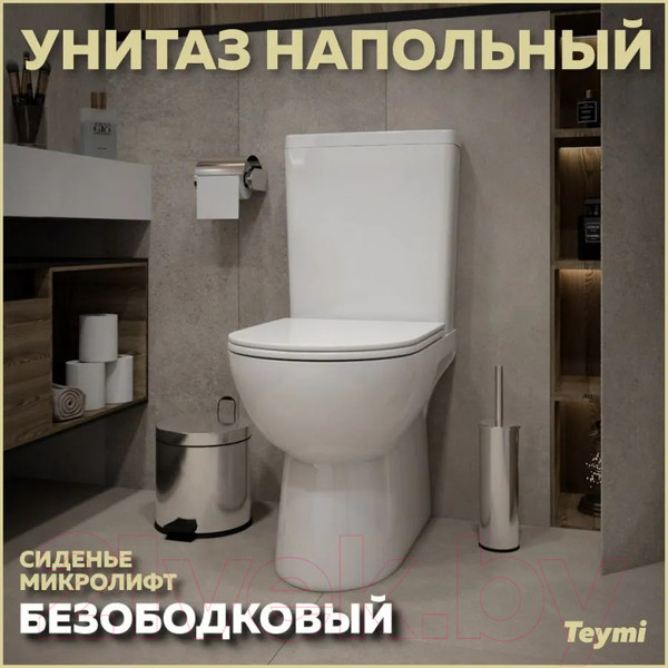 Изображение товара Унитаз напольный Teymi Aina / T40205 (с сиденьем)