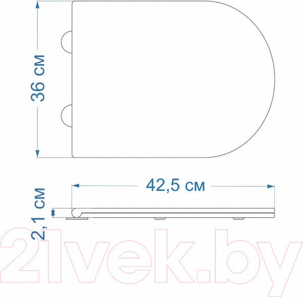 Изображение товара Сиденье для унитаза Teymi S40101