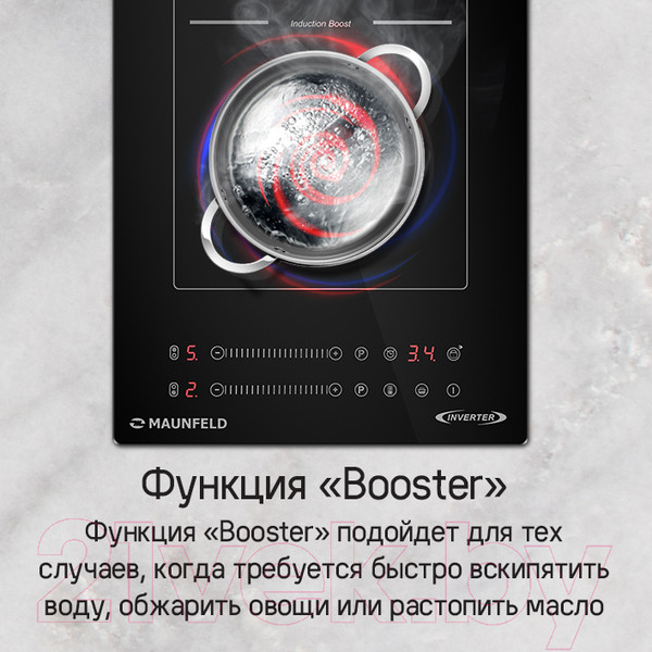 Изображение товара Индукционная варочная панель Maunfeld CVI292S2BBK Inverter