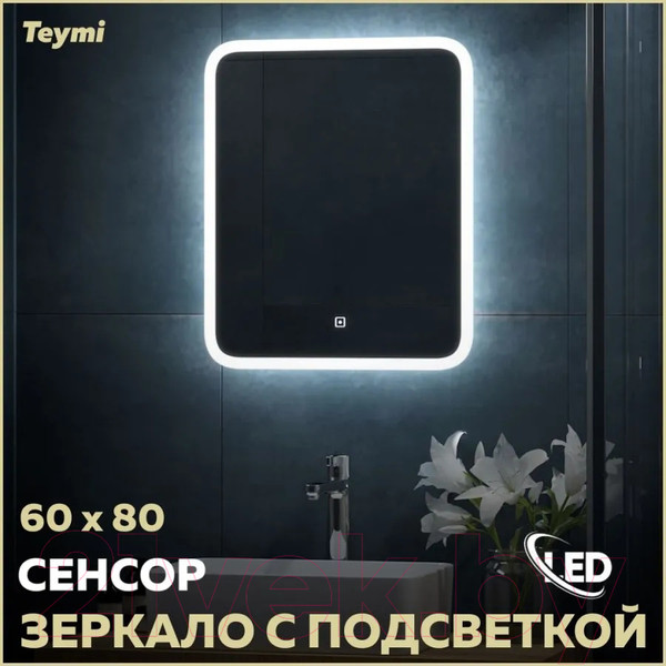 Изображение товара Зеркало Teymi Ritta 60x80 / T20248 (подсветка, сенсор)