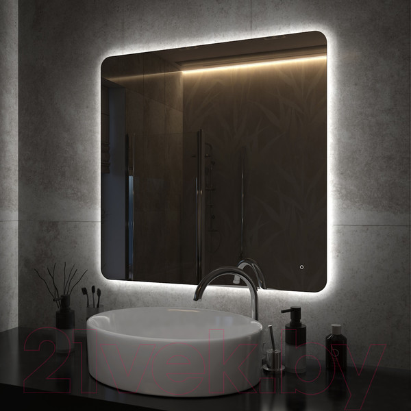 Изображение товара Зеркало Teymi Solli Oreol Pro 80x80 / T20260 (подсветка, сенсор)